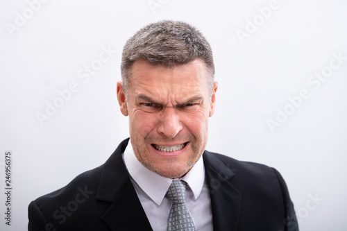 Portrait Of An Angry Businessman