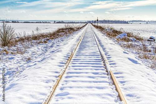 rail sous la neige © ALF photo