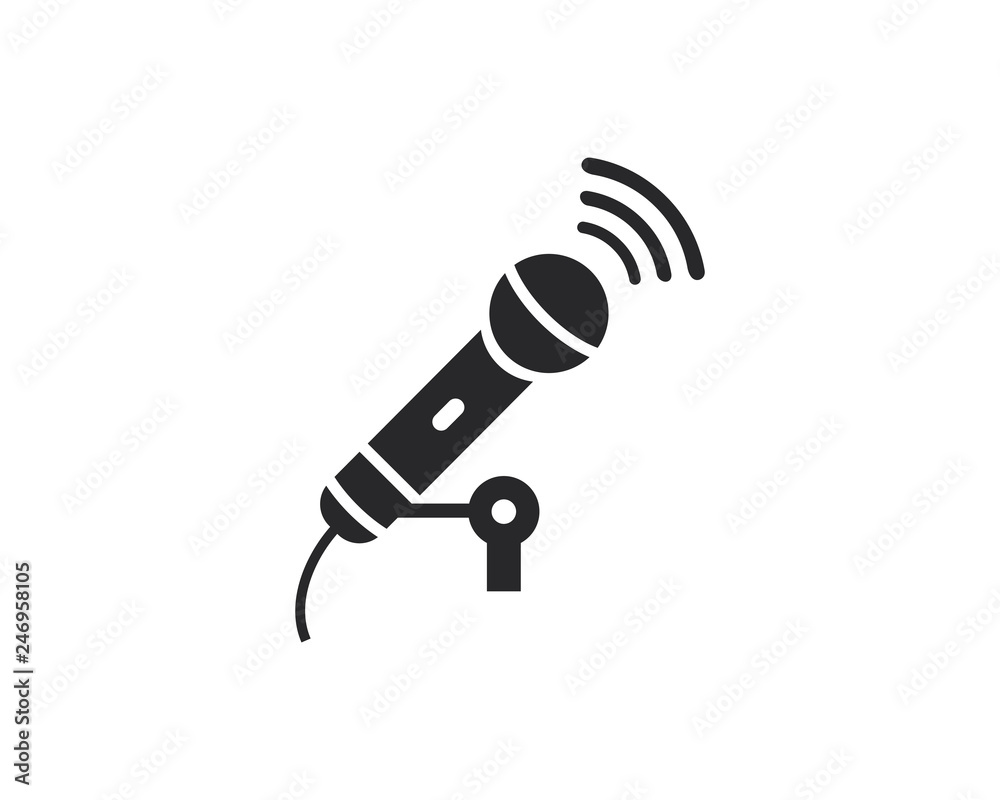 Microphone vector icon illustration design Microphone vector icon illustration design