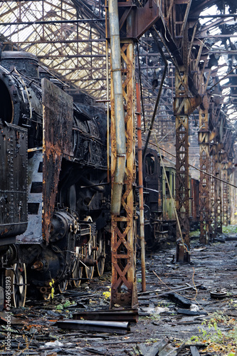 Abandoned locomotive