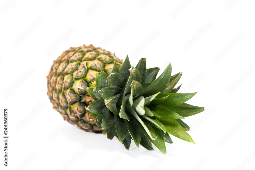 Ripe and fresh pineapple on white background Ripe and fresh pineapple on white background