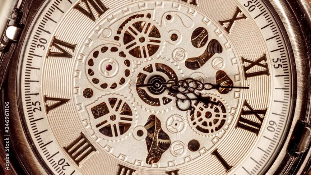 Spiral clock track of time