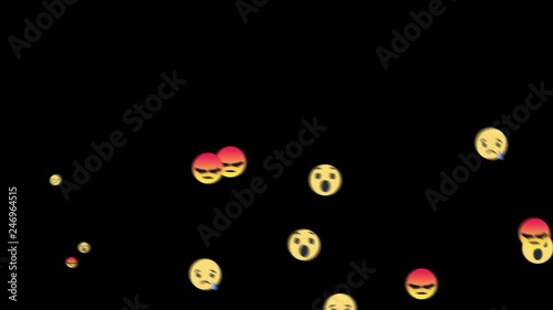 Social Network Emoji Reactions with Alpha Channel