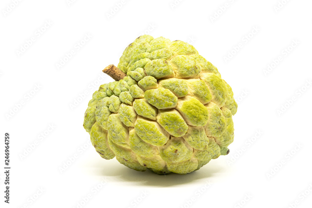 Custard apple isolated on white background. Custard apple isolated on white background.
