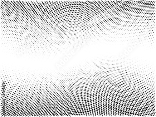Halftone gradient pattern. Abstract halftone dots background. Monochrome dots pattern. Wave Grunge texture. Pop Art  Comic small dots. Vector design for presentation  report  flyer  cover