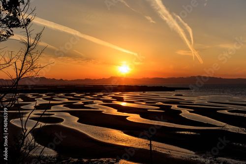 真玉海岸の夕日