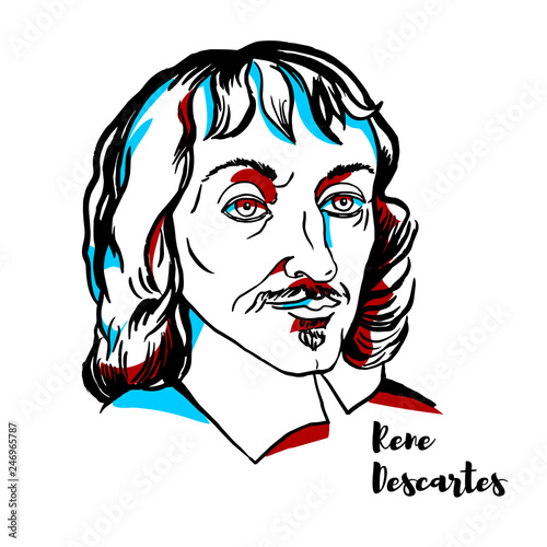 Rene Descartes Portrait photo