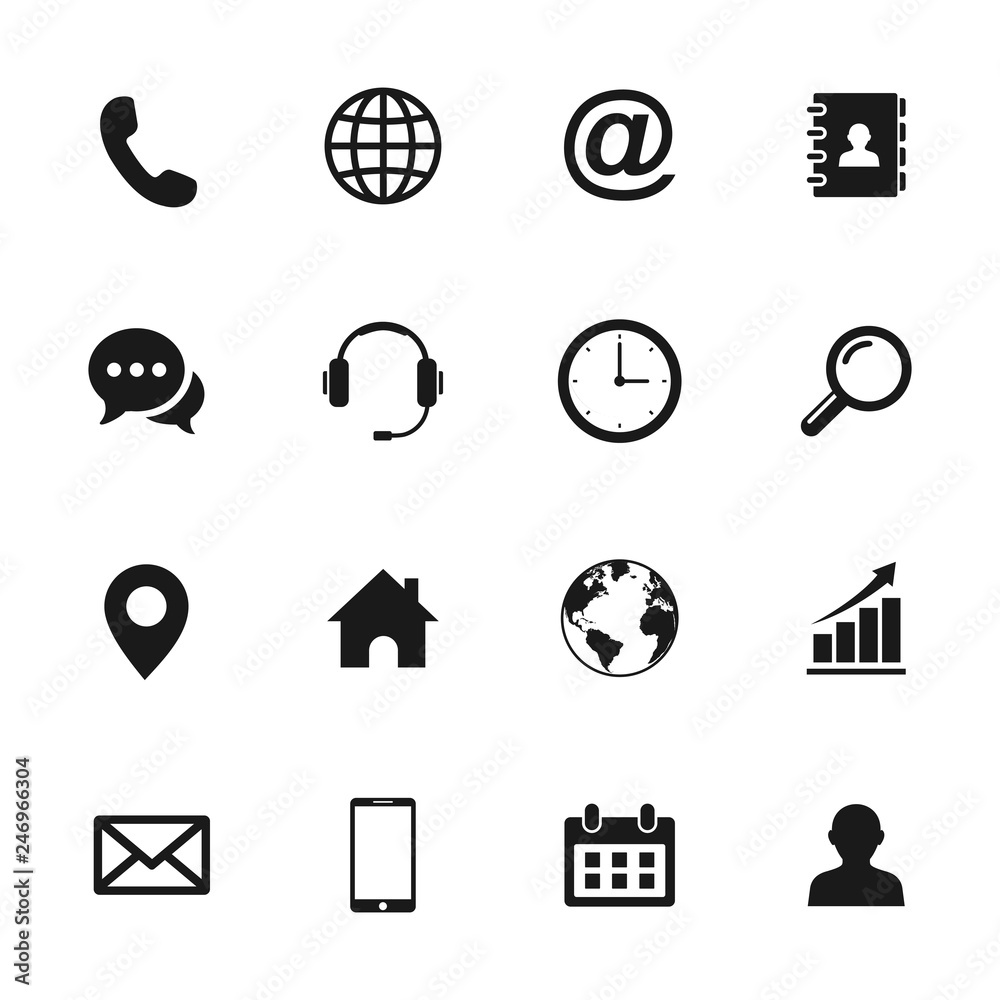 Web icon set. Set of web icon symbol vector Web icon set. Set of web icon symbol vector