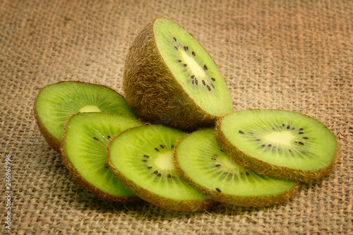 Sliced Kiwi Fruits