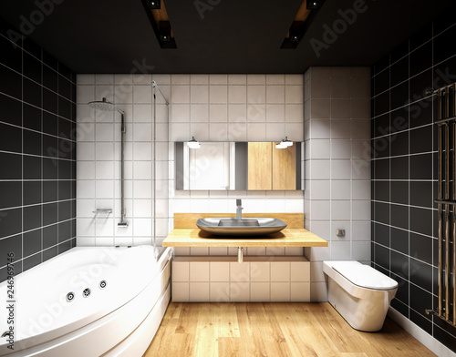 Interior of a bathroom