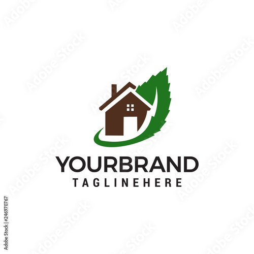 green house logo Template vector icon design