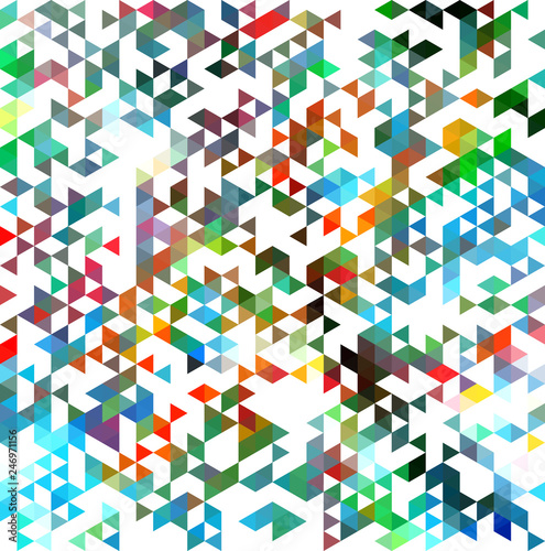 Vector geometric abstract background with triangles and lines