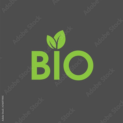 Bio flat vector icon. Ecology flat vector icon
