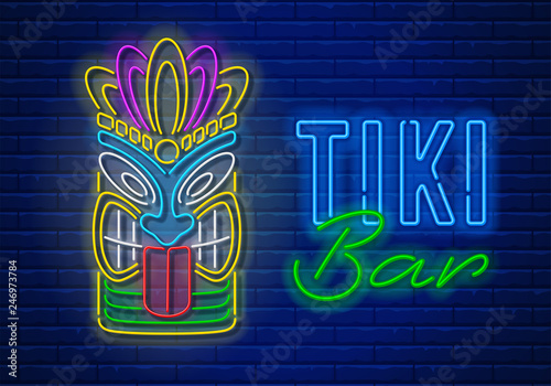 Tiki Bar Neon Signboard
