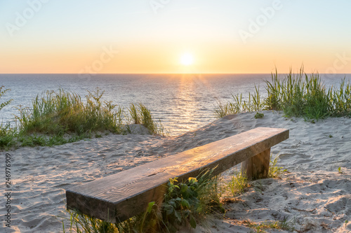 Fototapeta Naklejka Na Ścianę i Meble -  Sonnenuntergang an der Ostsee