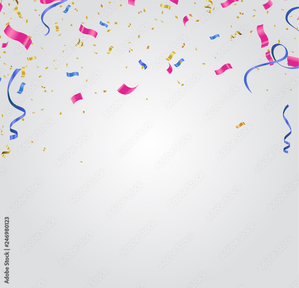Abstract Background with Shining Colorful Balloons. Birthday, Party, Presentation, Sale, Anniversary and Club Design