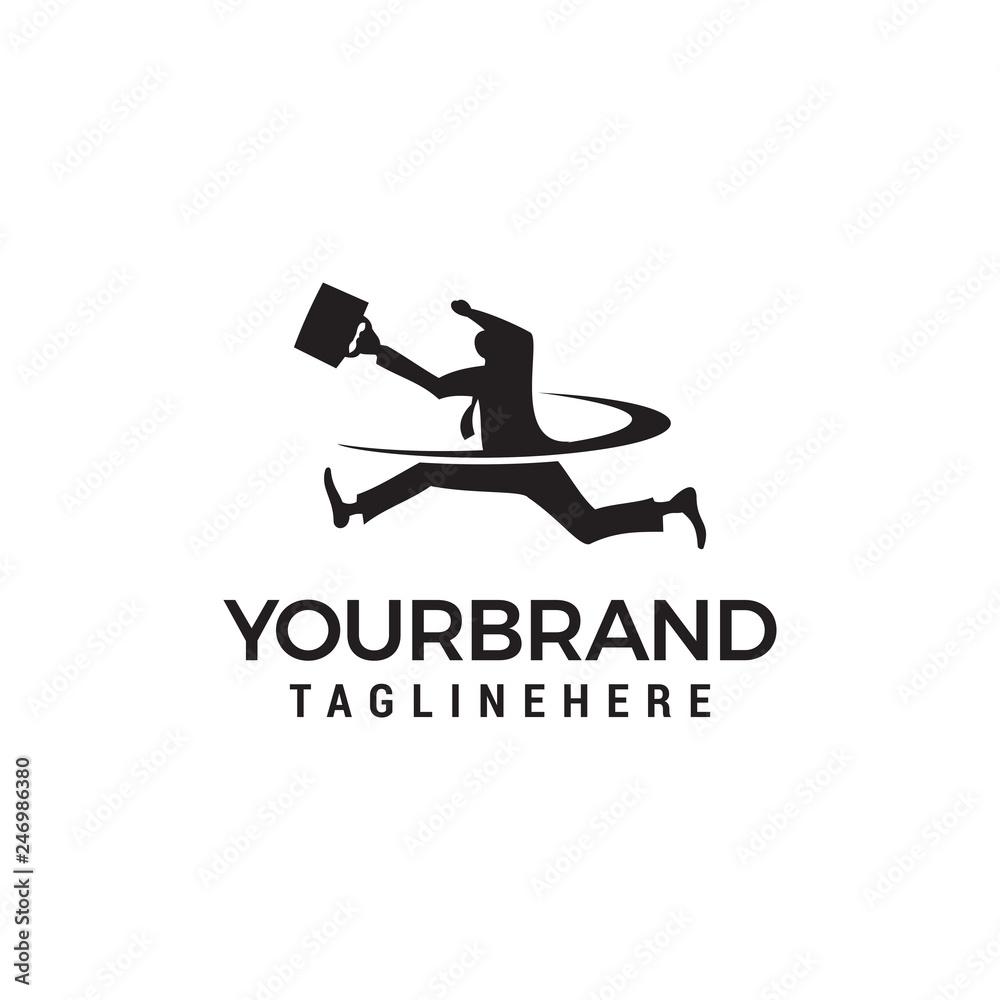 businessman bring bag Logo, job search concept, recruitment logo design vector template businessman bring bag Logo, job search concept, recruitment logo design vector template