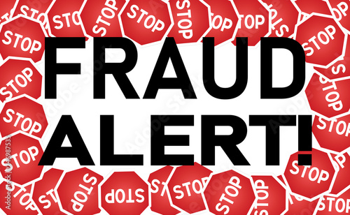 Wallpaper Mural Signage-Stop Sign Fraud Alert Torontodigital.ca