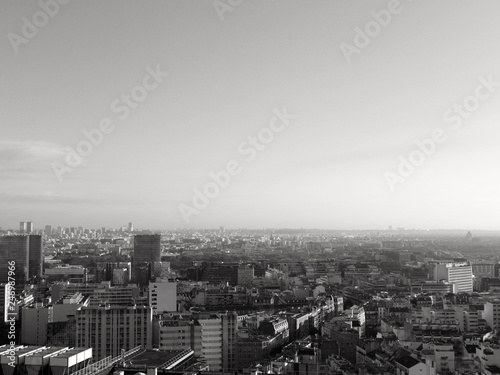 vista aerea di un quartiere di parigi dall alto