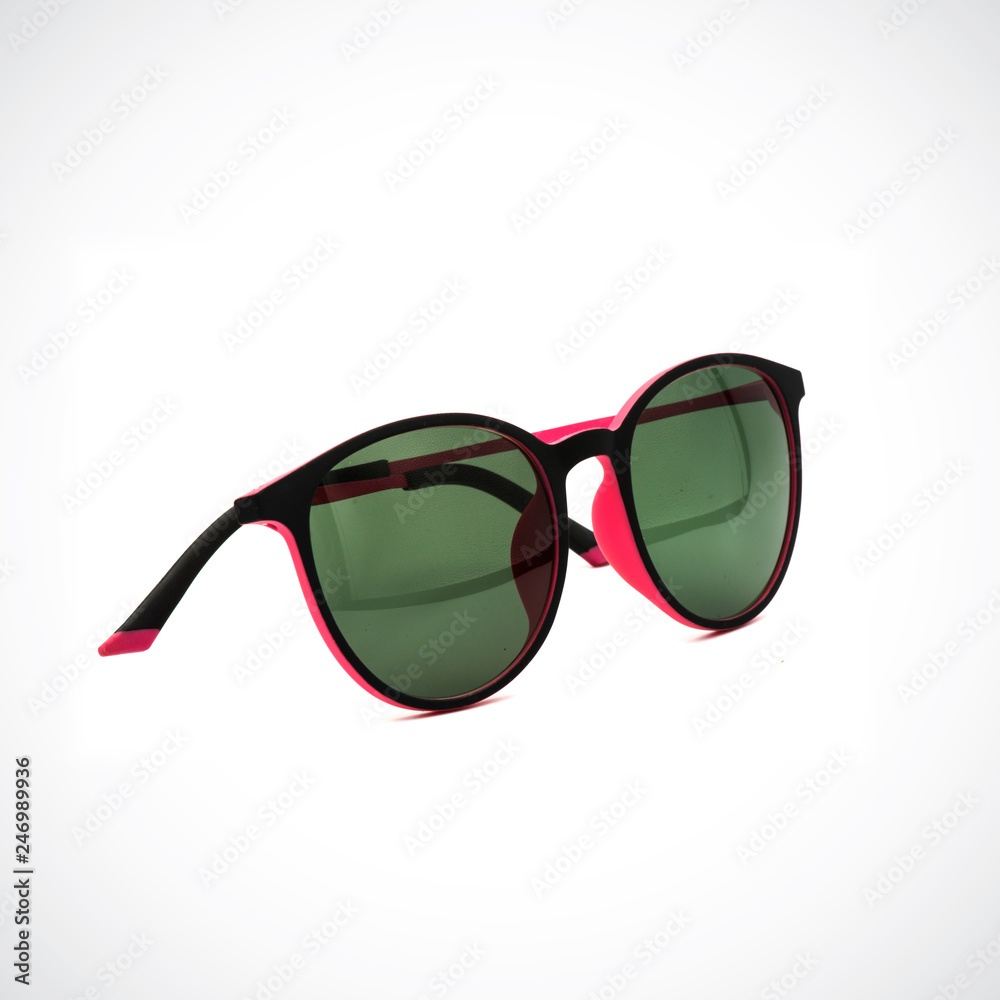Glasses,Image of modern, fashionable, sunblock, pink on white background.  Stock Photo | Adobe Stock