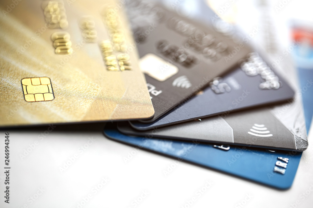 Credit card payment with close up shot isolated on white background,selective focus. Credit card payment with close up shot isolated on white background,selective focus.