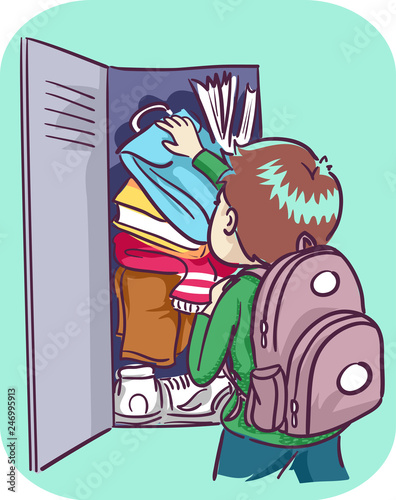 Kid Boy Ineffective Organizational Skills