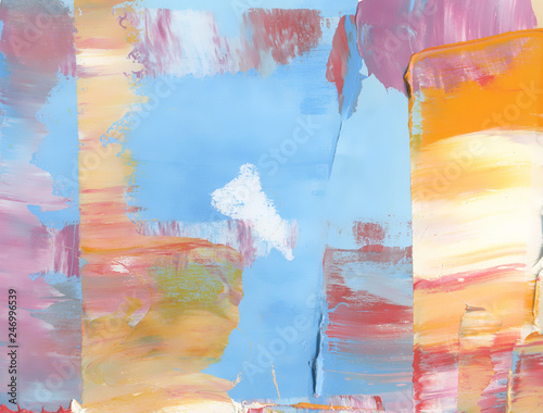 Wallpaper Mural Colorful textured background. Oil paint. High detail. Can be used for web design, art print, etc. Torontodigital.ca