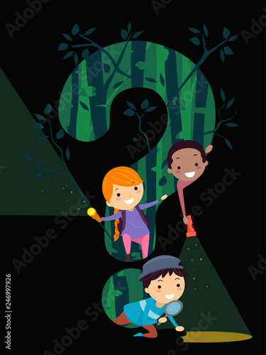 Stickman Kids Play Forest Q...