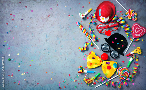 Leinwand Poster Colorful carnival or birthday background