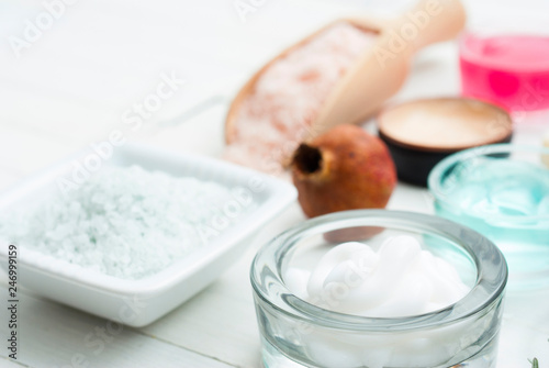 Cosmetic creams and salts
