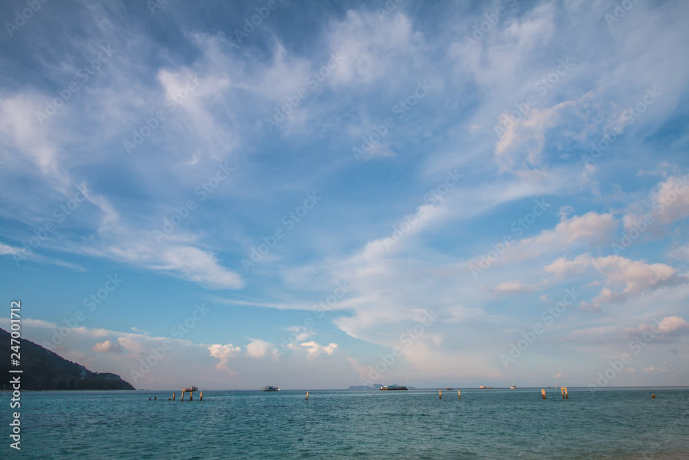 background sea in Thailand