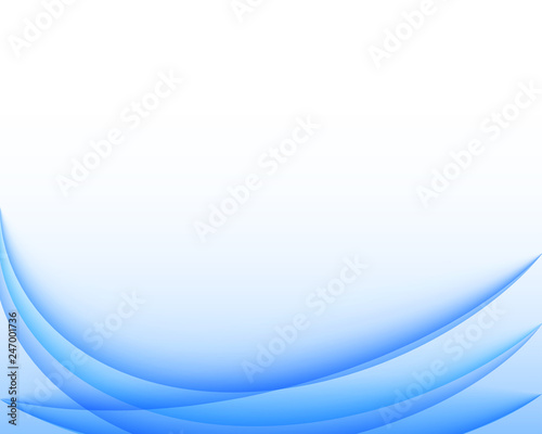 Abstract blue wavy vector background.