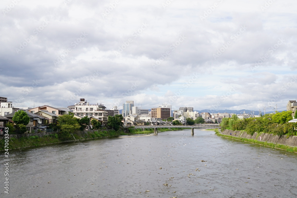 京都鴨川風景