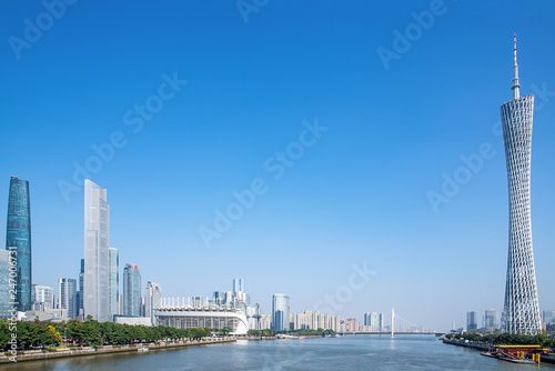 Schilderij op canvas Guangzhou city scenery