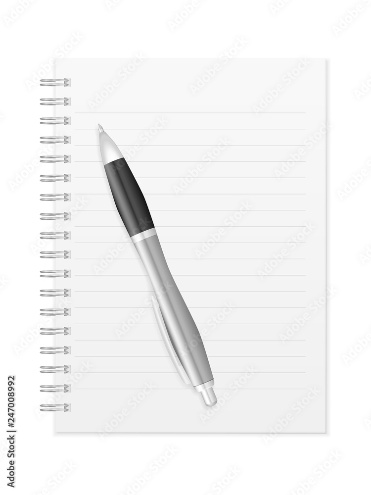 Pen on notebook Pen on notebook