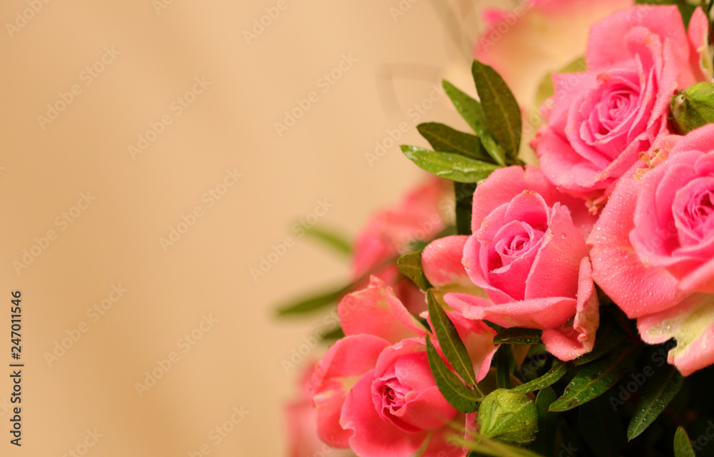 Fototapeta premium romantischer rosa blumenstrauß