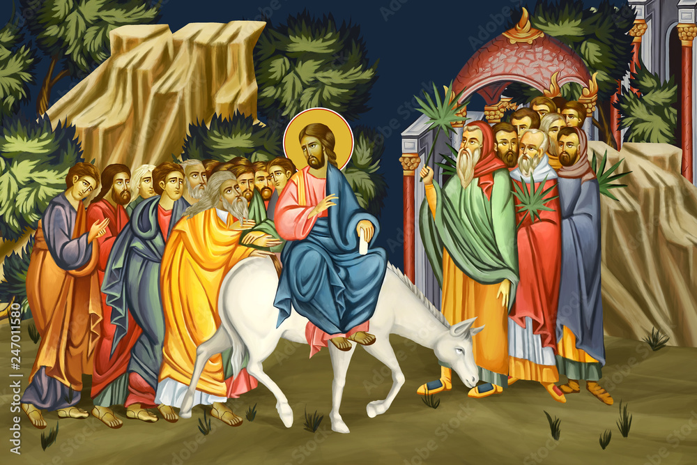 Palm Sunday Jesus Triumphal Entry Into Jerusalem Dominica In Palmis