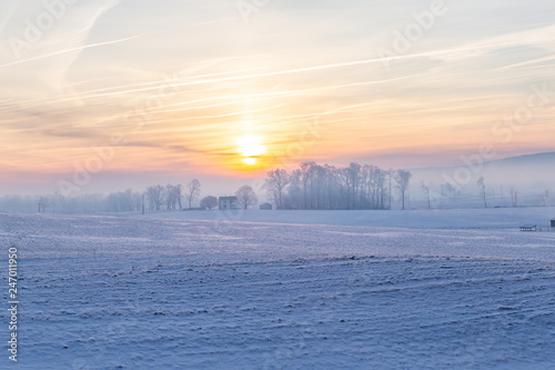 Snowy Fields © mikespixels