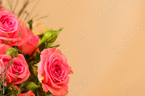 romantischer rosa blumenstrauß © HatzBatz