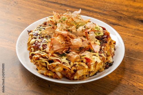 Papier peint お好み焼き Japanese Traditional Pizza Okonomiyaki