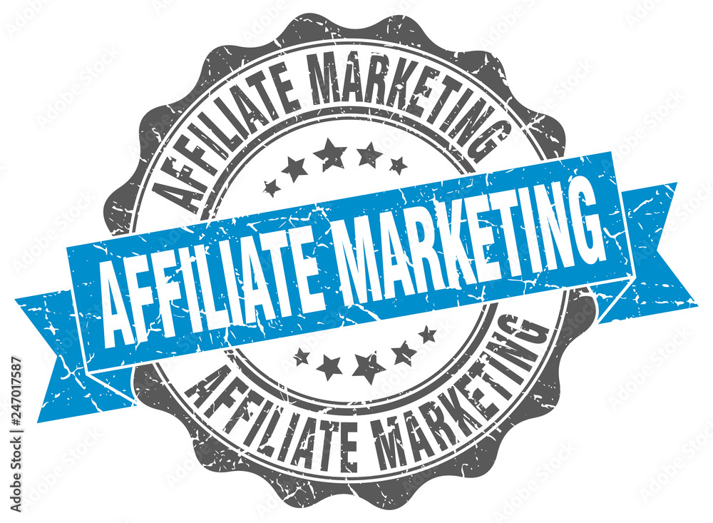 Fototapeta premium affiliate marketing stamp. sign. seal