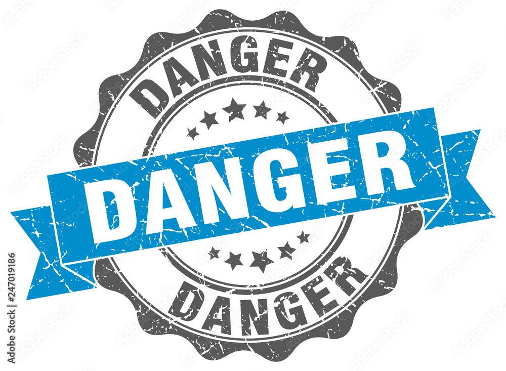 Fototapeta premium danger stamp. sign. seal