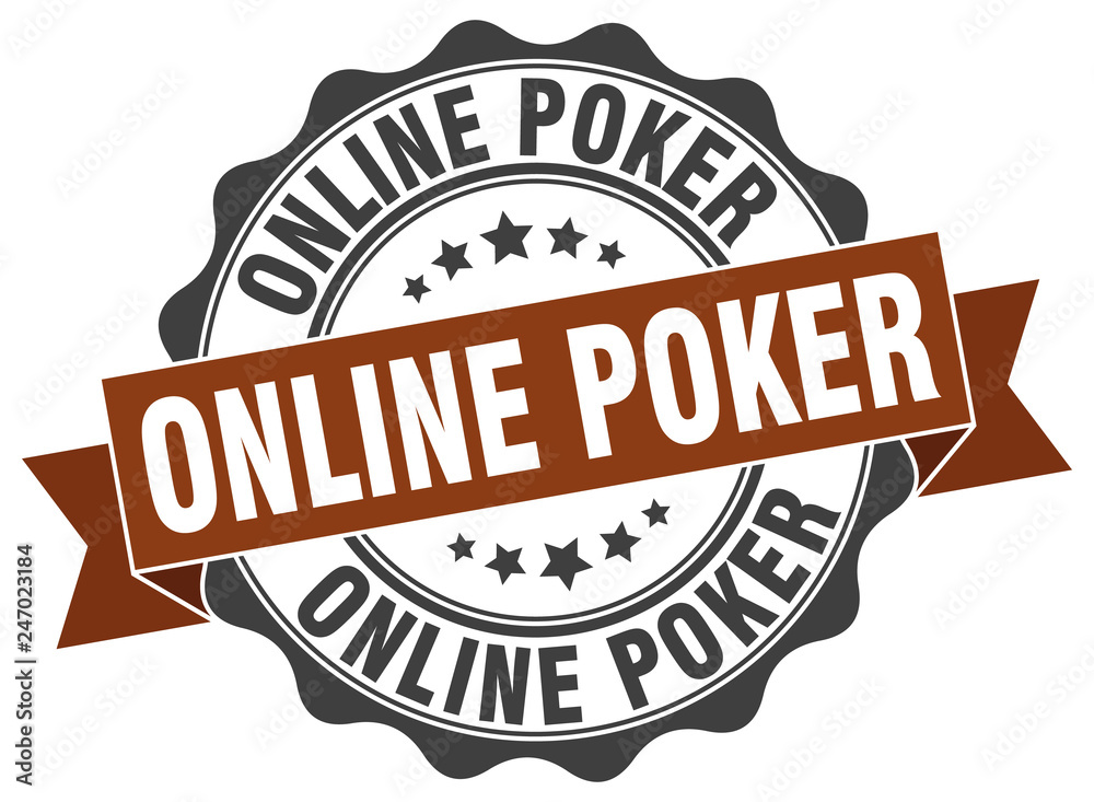 online poker stamp. sign. seal online poker stamp. sign. seal