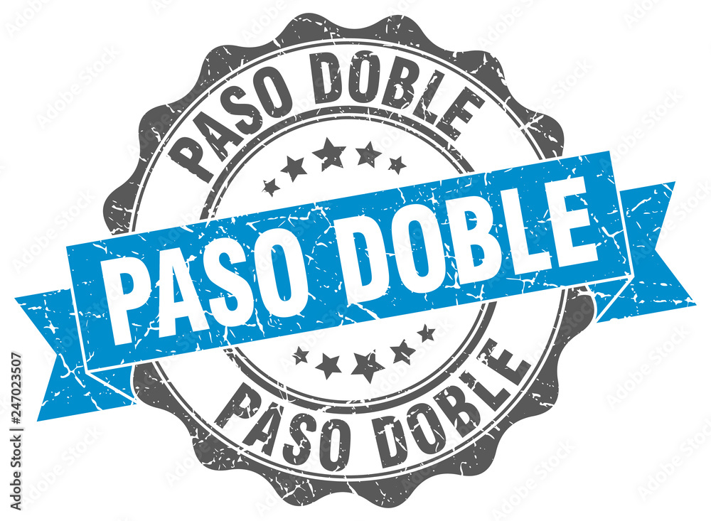 Fototapeta premium paso doble stamp. sign. seal
