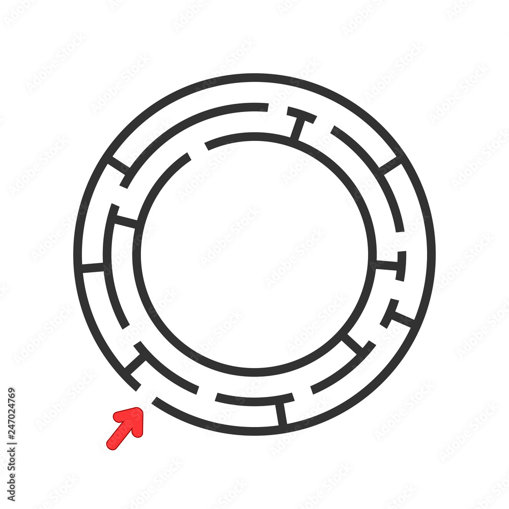 Abstact labyrinth. Game for kids. Puzzle for children. Maze conundrum. Vector illustration Abstact labyrinth. Game for kids. Puzzle for children. Maze conundrum. Vector illustration