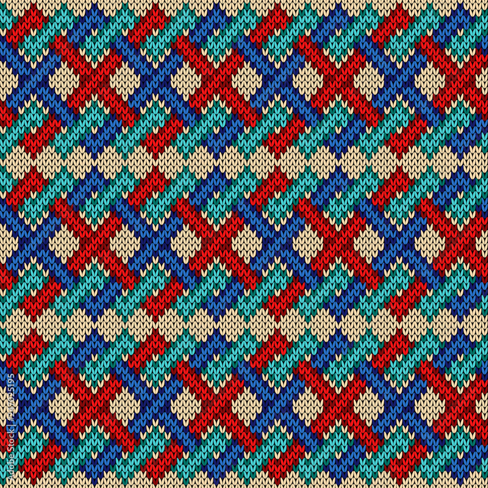 Knitted seamless ornament Knitted seamless ornament