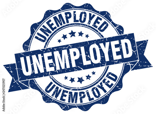 unemployed stamp. sign. seal