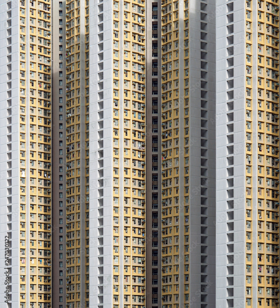 Dense Urban Residential Towers in Hong Kong