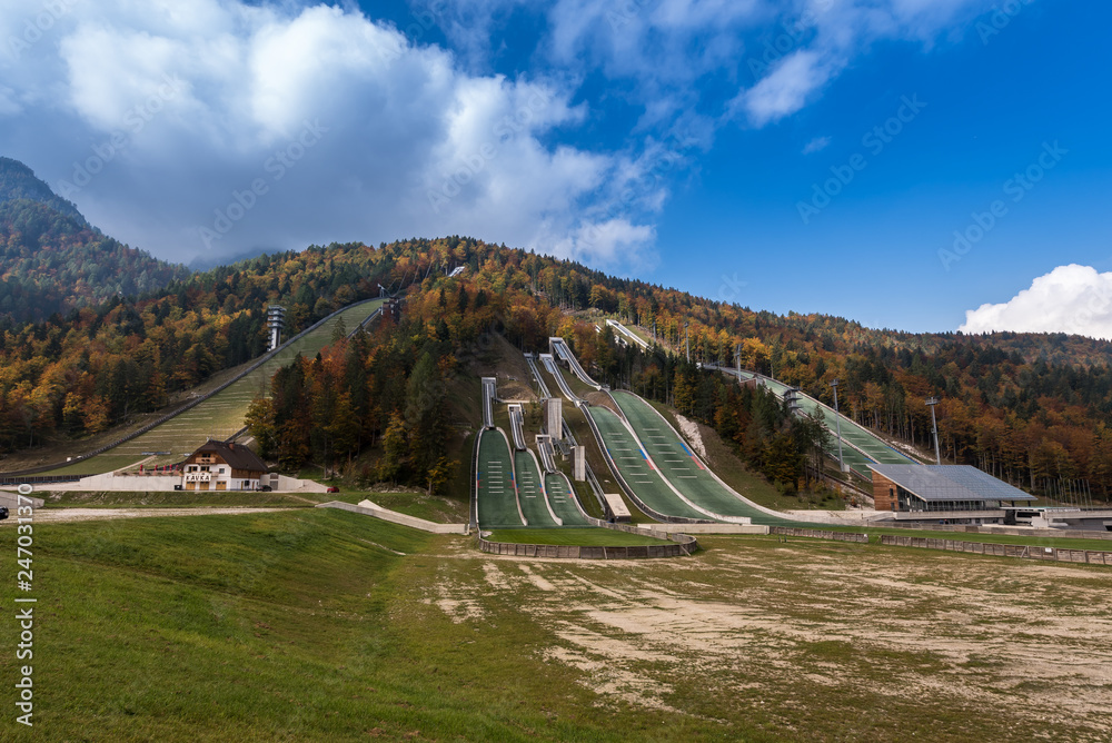 ski jump Nordic centre, Planica in Slowenia