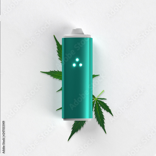 Medical Marijuana Products - Smart Vape Cannabis Vaporizer 3D Render